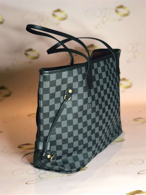 damier graphite leather.